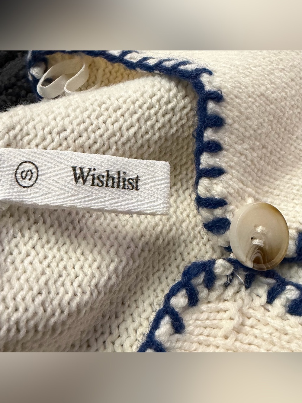 Wishlist button front knit sweater vest - Picture 6 of 6